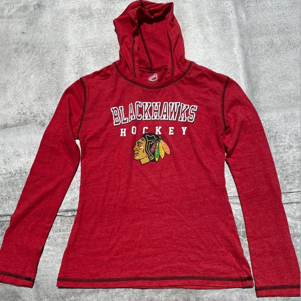 Chicago Blackhawks Official Lightweight Kids Hoodie Size 14